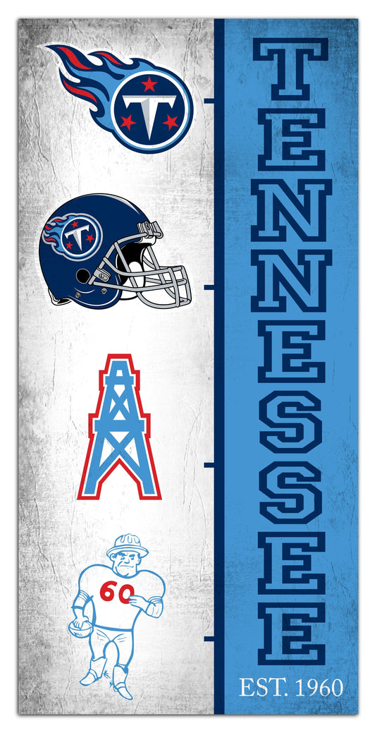 Fan Creations Home Decor Tennessee Titans Team Logo Progression 6x12