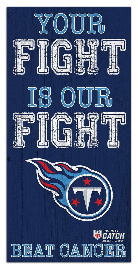 Fan Creations Home Decor Tennessee Titans Your Fight Is Our Fight 6x12