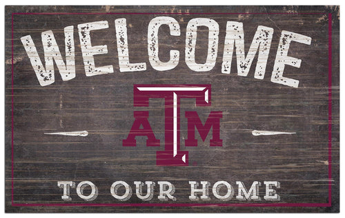 Fan Creations Home Decor Texas A&M  11x19in Welcome Sign