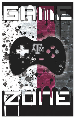 Fan Creations Home Decor Texas A&M  Color Grunge Game Zone 11x19