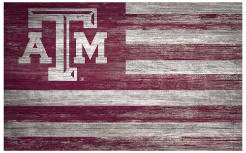 Fan Creations Home Decor Texas A&M   Distressed Flag 11x19