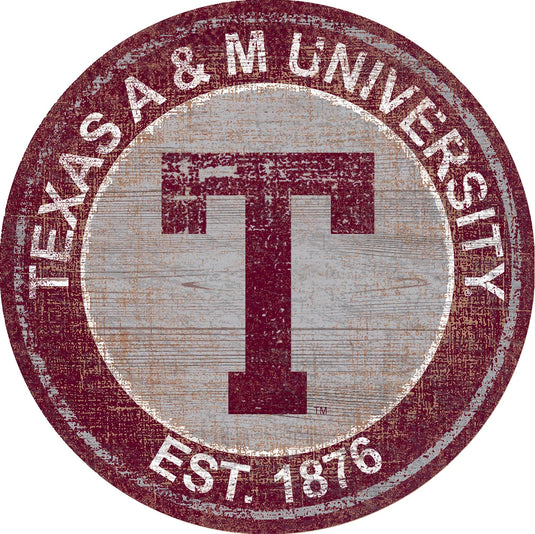 Fan Creations Home Decor Texas A&M Heritage Logo Round