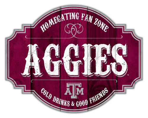 Fan Creations Home Decor Texas A&M Homegating Tavern 24in Sign