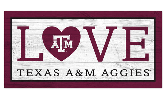 Fan Creations 6x12 Sign Texas A&M Love 6x12 Sign