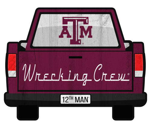 Fan Creations Home Decor Texas A&M Slogan Truck Back Vintage 12in