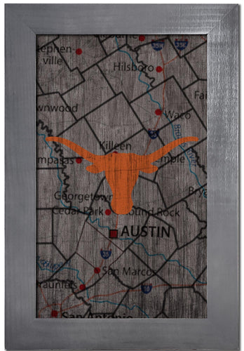 Fan Creations Home Decor Texas   City Map 11x19