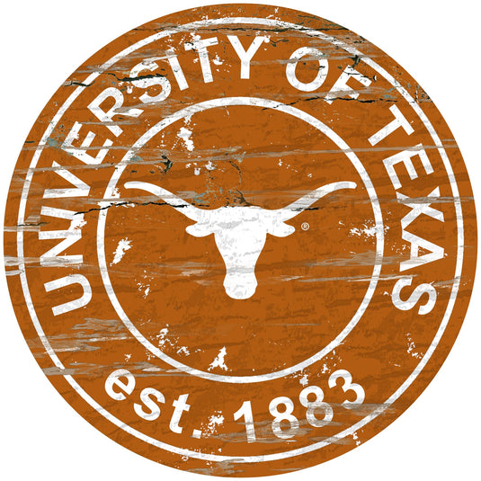 Fan Creations 24" Wall Art Texas Distressed 24" Round Sign