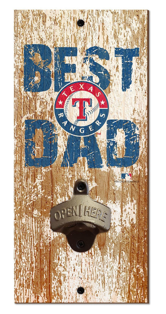 Fan Creations Home Decor Texas Rangers Best Dad Bottle Opener