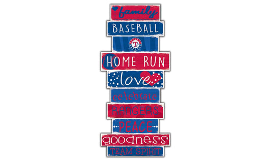 Fan Creations Wall Decor Texas Rangers Celebration Stack 24" Sign