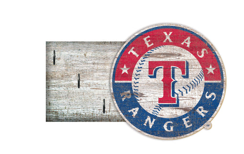 Fan Creations Wall Decor Texas Rangers Color Key Holder 6x12