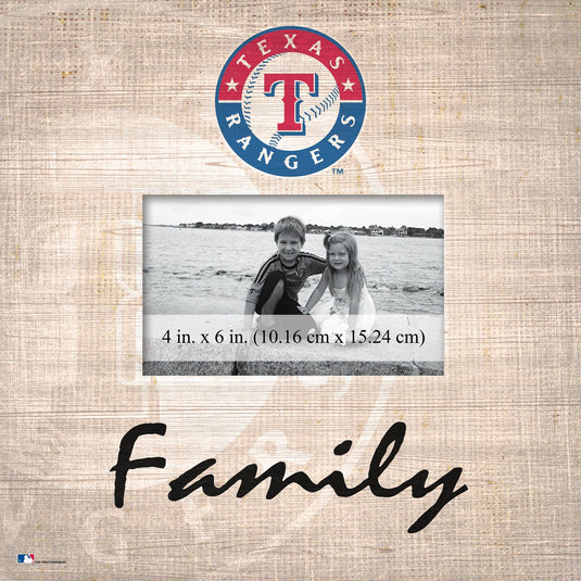 Fan Creations Home Decor Texas Rangers Family Frame