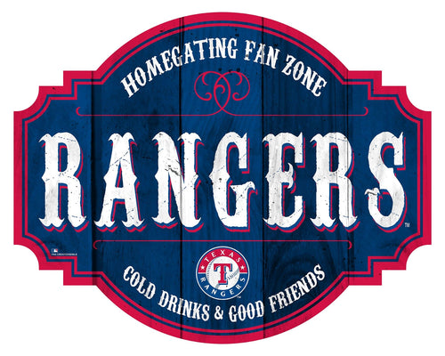 Fan Creations Home Decor Texas Rangers Homegating Tavern 12in Sign