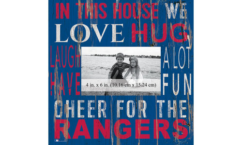 Fan Creations Home Decor Texas Rangers In This House 10x10 Frame