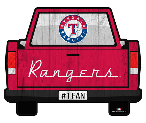 Fan Creations Home Decor Texas Rangers Slogan Truck Back Vintage 12in