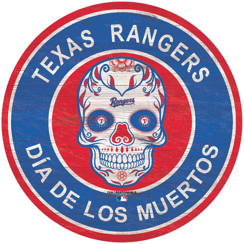 Fan Creations Holiday Home Decor Texas Rangers Sugar Skull Circle