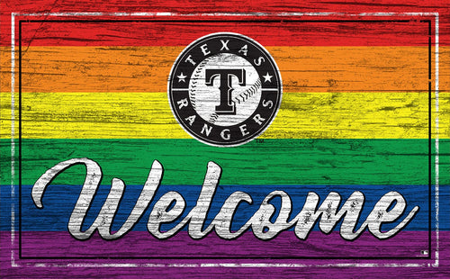 Fan Creations Home Decor Texas Rangers Welcome Pride 11x19