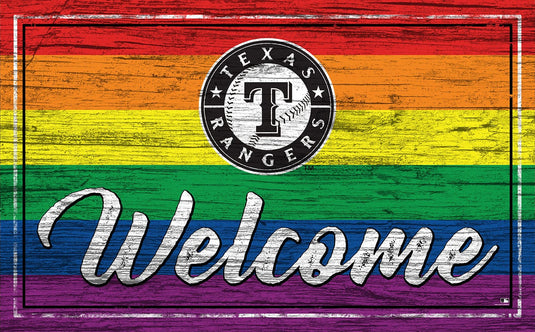 Fan Creations Home Decor Texas Rangers Welcome Pride 11x19