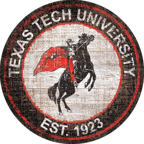 Fan Creations Home Decor Texas Tech Heritage Logo Round