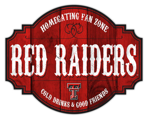 Fan Creations Home Decor Texas Tech Homegating Tavern 12in Sign