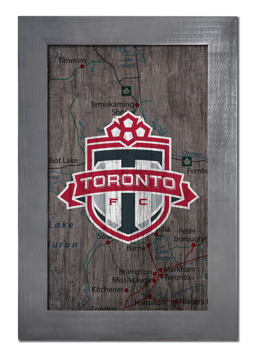 Fan Creations Home Decor Toronto FC   City Map 11x19