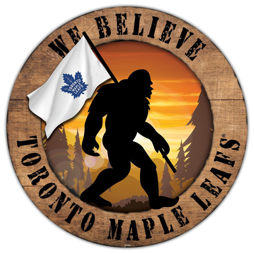 Fan Creations Wall Decor Toronto Maple Leafs Bigfoot 12in Circle