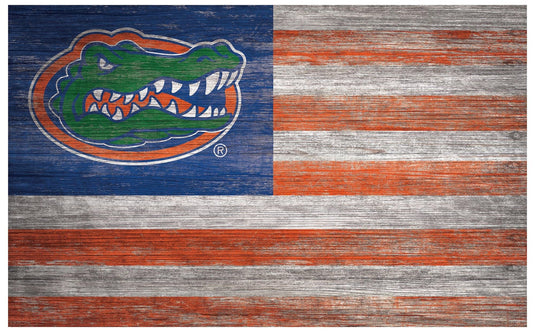 Fan Creations Home Decor University of Florida   Distressed Flag 11x19