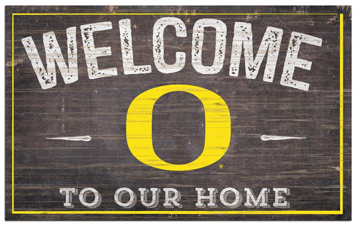 Fan Creations Home Decor University of Oregon 11x19in Welcome Sign