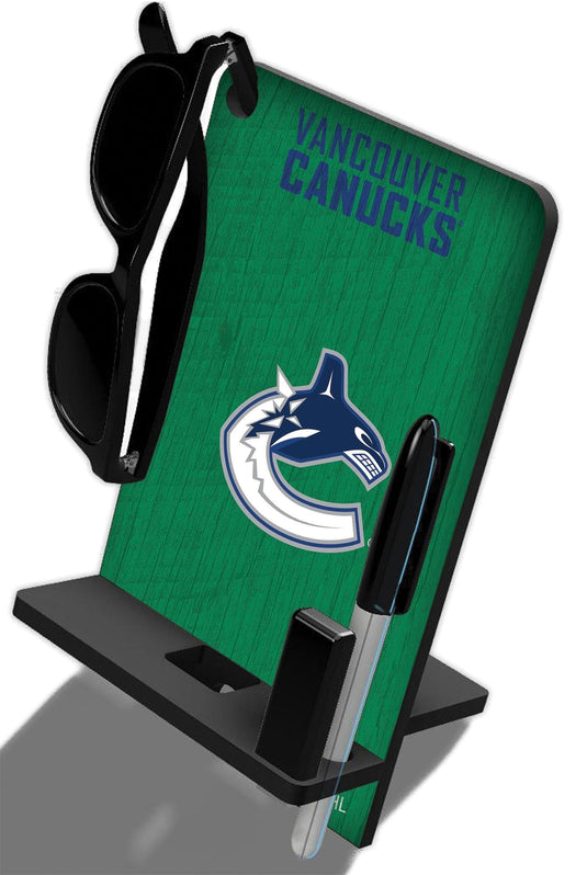 Fan Creations Wall Decor Vancouver Canucks 4 In 1 Desktop Phone Stand