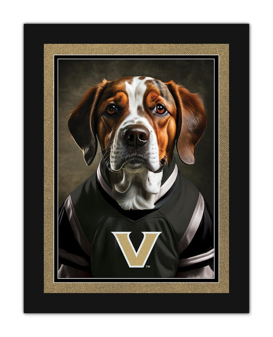 Fan Creations Wall Decor Vanderbilt Dog in Team Jersey 12x16