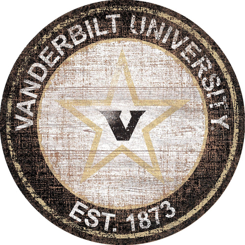 Fan Creations Home Decor Vanderbilt Heritage Logo Round
