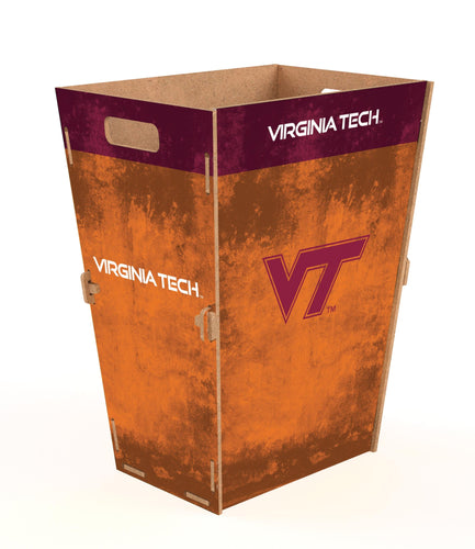 Fan Creations Decor Furniture Virginia Tech Team Color Waste Bin Small