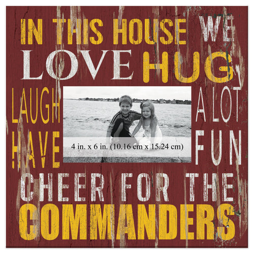 Fan Creations Home Decor Washington Commanders  In This House 10x10 Frame