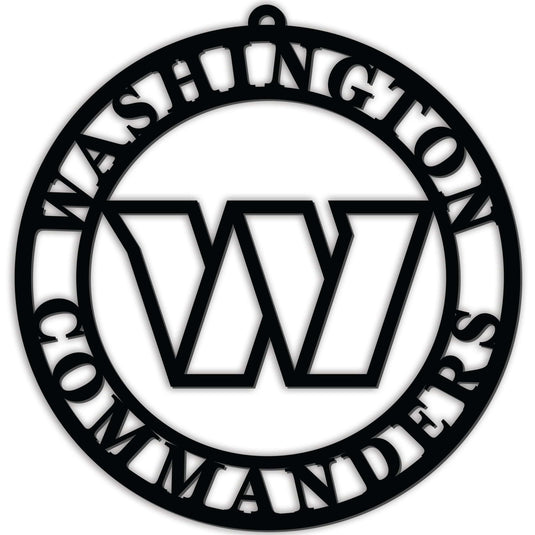 Fan Creations Wall Decor Washington Commanders Silhouette Logo Cutout Circle