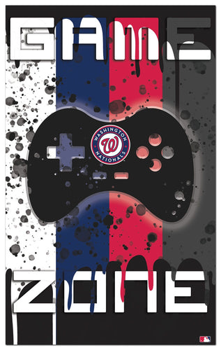 Fan Creations Home Decor Washington Nationals  Color Grunge Game Zone 11x19