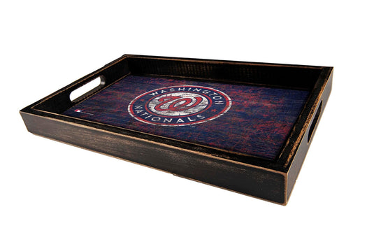 Fan Creations Home Decor Washington Nationals  Distressed Team Tray With Team Colors