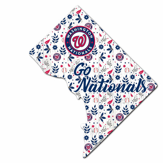 Fan Creations Wall Decor Washington Nationals State Sign 24in