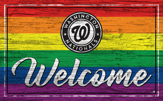 Fan Creations Home Decor Washington Nationals  Welcome Pride 11x19
