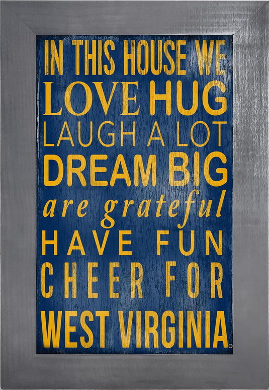 Fan Creations Home Decor West Virginia   Color In This House 11x19 Framed