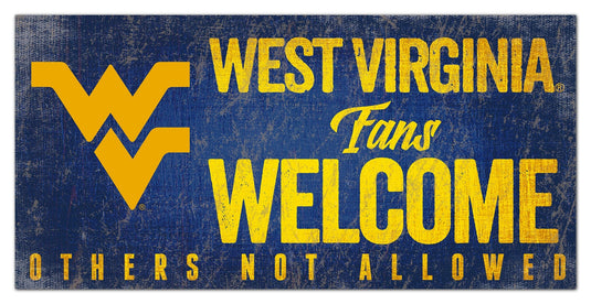 Fan Creations 6x12 Sign West Virginia Fans Welcome Sign