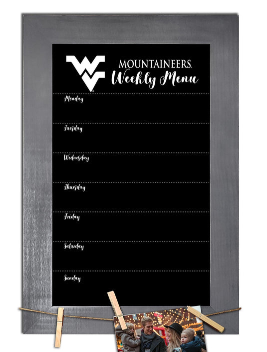 Fan Creations Home Decor West Virginia   Weekly Chalkboard With Frame & Clothespins