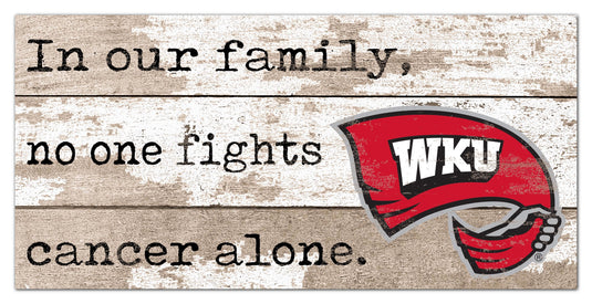 Fan Creations Home Decor Western Kentucky No One Fights Alone 6x12