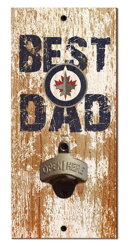 Fan Creations Home Decor Winnipeg Jets  Best Dad Bottle Opener