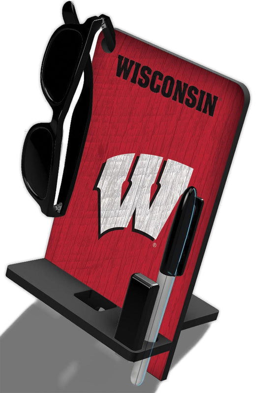 Fan Creations Wall Decor Wisconsin 4 In 1 Desktop Phone Stand