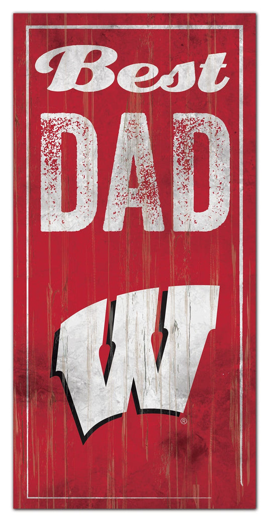 Fan Creations Wall Decor Wisconsin Best Dad Sign