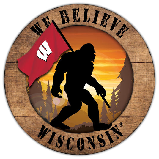 Fan Creations Wall Decor Wisconsin Bigfoot 12in Circle