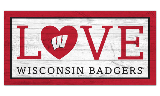 Fan Creations 6x12 Sign Wisconsin Love 6x12 Sign
