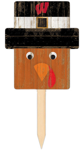 Fan Creations Holiday Home Decor Wisconsin Turkey Head Yard Stake