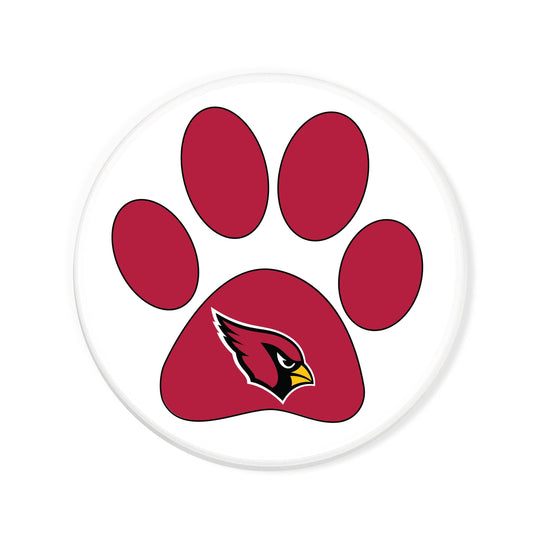 Fan Creations NFL Arizona Cardinals 4 in Round Dog Paw Coaster