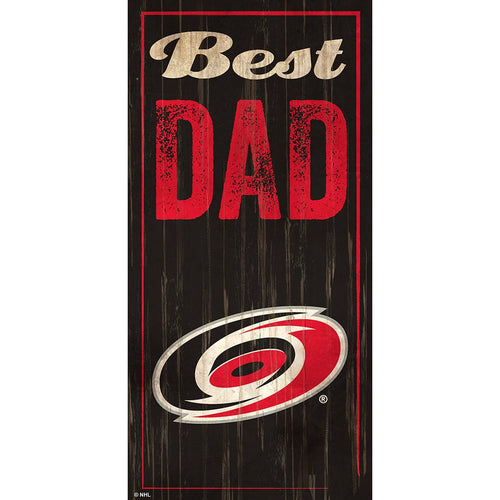 Fan Creations 6x12 Vertical Carolina Hurricanes Best Dad 6x12 Sign