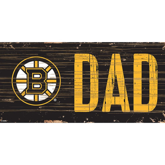 Fan Creations 6x12 Horizontal Boston Bruins DAD 6x12 Sign